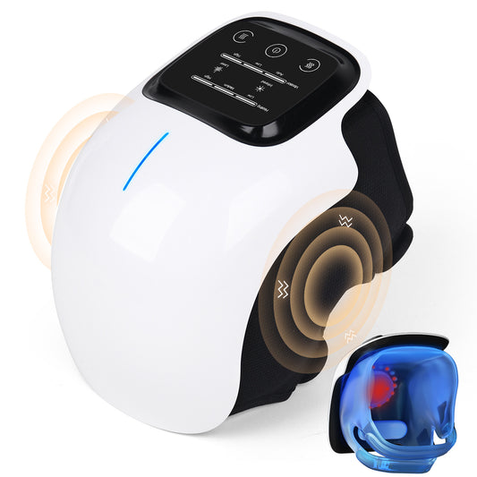 Smart Knee Massager With Heat Vibration 3D Air Compression Portable Pain Relief Home Office Use