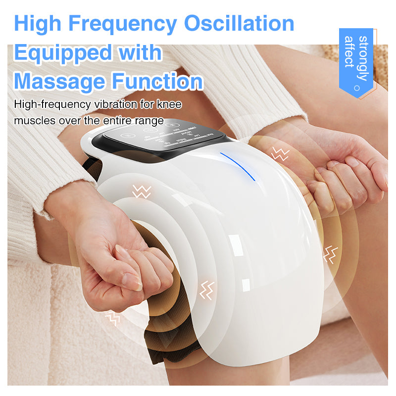 Smart Knee Massager With Heat Vibration 3D Air Compression Portable Pain Relief Home Office Use